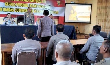 Arahan-Karo-SDM-Polda-NTT-Kepada-Personil-Polres-Manggarai-Dalam-Rangka-Supervisi-Dan-Sosialisasi-Perumahan.