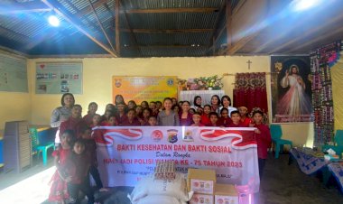 Polwan-Polres-Manggarai-Rayakan-Hari-Polwan-dengan-Bakti-Sosial-di-Panti-Asuhan-Kasih-Ruteng