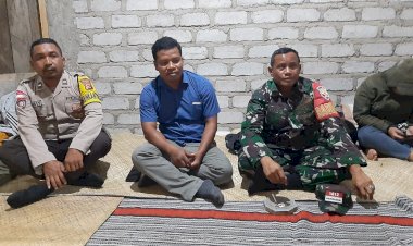 Cegah-TPPO,-Bhabinkamtibmas-Aipda-Ramly-Budiman-dan-Bhabinsa-SERDA-Frids-Kadiwano,-himbau-warga-dalam--Kegiatan-Resepsi-Pernikahan-di-Desa-Ladur,-Kecamatan-Cibal