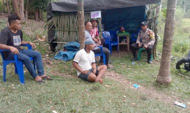 Babinkamtibmas-Kecamatan-Satarmese-Barat-Sosialisasikan-Berbagai-Upaya-Pencegahan-TPPO,-HPR,-Karhutla-dan-Curanmor-di-Kampung-Bandang