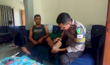 Bamin-SIDOKKES-Polres-Manggarai,-Laksanakan-Kunjungan-Kesehatan-Anggota-PNPP-Polres-Manggarai-yang-Sakit