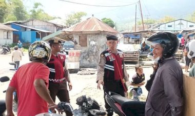Jaga-Situasi-Kamtibmas-yang-Kondusif-Jelang-Pemilu:-Polres-Manggarai-Lakukan-Patroli-Rutin