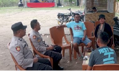 Patroli-SPKT-di-Pantai-Nanga-Banda-dan-Tampode-Resort:-Meningkatkan-Keamanan-dan-Kondusifitas-Kamtibmas