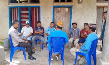 Bhabinbinkamtibmas-Kampung-Purang,-Desa-Buar-dalam-Kordinasi-Kamtibmas-dan-Himbauan-Pencegahan-TPPO