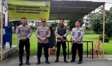 Pengecekan-Pos-Pam-Gereja-Katedral-Baru-Ruteng-dalam-rangka-Ops-Lilin-Turangga---2023