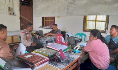 Bhabinkamtibmas-Kecamatan-Reok-Himbau-Pemilu-Damai-dan-Cegah-TPPO