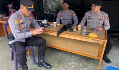 Operasi-Mantap-Brata:-Pengecekan-Kesiagaan-Petugas-Pengamanan-Piket-Kantor-KPUD-Kabupaten-Manggarai