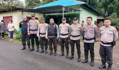 Operasi-Mantap-Brata:-Polres-Manggarai-Terjunkan-Personil-Pengamanan-Kampanye-di-Kecamatan-Langke-Rembong