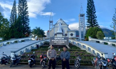 Polres-Manggarai-Amankan-Ibadah-Minggu-di-Gereja-Gereja-Kabupaten-Manggarai