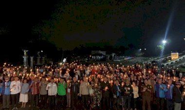 Polres-Manggarai-dukung-FKUB-gelar-Aksi-Cahaya-Lilin-Damai-untuk-Pemilu-Damai