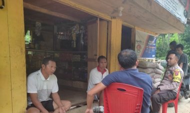 Bhabinkamtibmas-Brigpol-Bonaventura-Laba,-Sosialisasikan-Pencegahan-Tindak-Pidana-dan-Bencana-Alam-di-Kecamatan-Cibal-Barat