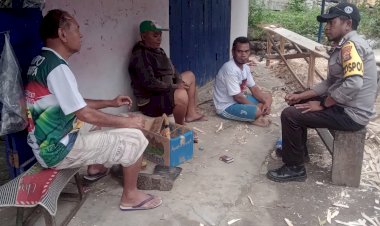 BRIPKA-DANCE-LEDJAP,-Kapospol-Satar-Mese-Barat,-Sosialisasikan-Waspada-Bencana-dan-Kamtibmas