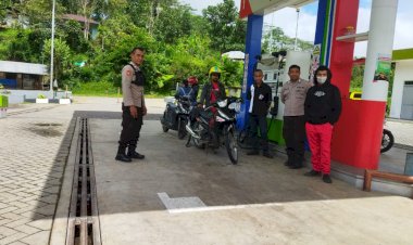 Patroli-dan-Penggalangan-Oleh-Anggota-Piket-Polsek-Cibal-Menjelang-Mudik-Lebaran