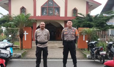 Polres-Manggarai-Gelar-Personel-Pengamanan-Ibadah-Minggu