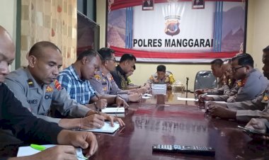 Pimpin-Rapat-Anev-Mingguan,-Kapolres-Manggarai-Sampaikan-Arahan-Strategis