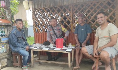 Waspada-Bencana-dan-Cegah-TPPO,-Bhabinkamtibmas-Sosialisasikan-Himbauan-di-Desa-Golo-Cador