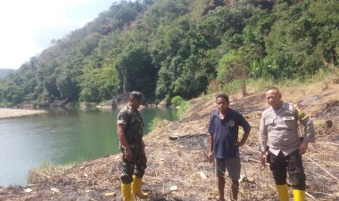 Bhabinkamtibmas-dan-Babinsa-laksanakan-Patroli-Dan-Pendampingan-Penyiapan-Lahan-di-Lingko-Roga-dan-Lingko-Bealaing.
