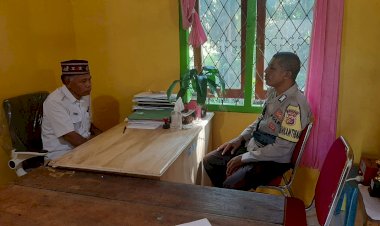 Bhabinkamtibmas-Reok-Barat-Sampaikan-Himbauan-Kamtibmas-di-Desa-To’e