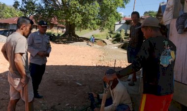 Bhabinkamtibmas-Pantau-Kegiatan-Masyarakat-di-Desa-Bangka-Kenda,-Kecamatan-Wae-Ri'i