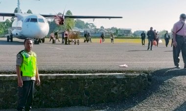 Pengamanan-KP3-Udara-Frans-Sales-Lega-Ruteng-untuk-Kelancaran-Transportasi-Udara