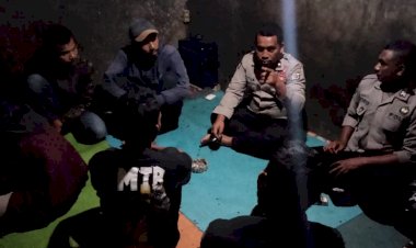 Patroli-dan-Penggalangan-oleh-Anggota-Piket-SPKT-III-Polsek-Cibal,-Polres-Manggarai