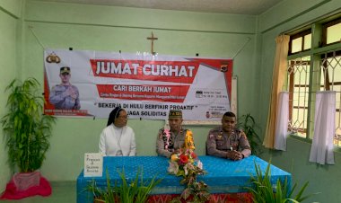 Polres-Manggarai-gelar-Jumat-Curhat-di-Biara-Novisiat-SSPS-Golodukal