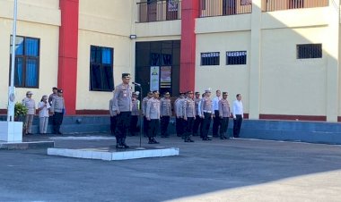 Kapolres-Manggarai-Pimpin-Apel-Mingguan:-Sampaikan-Arahan-Penting-Bagi-Personil-Polres