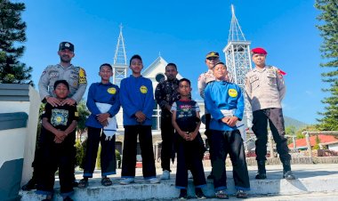 Ibadah-Minggu-di-Kota-Ruteng-Berlangsung-Aman-dan-Nyaman-Berkat-Kehadiran-Personel-Polres-Manggarai