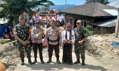 Sinergitas-Bhabinkamtibmas-dan-Babinsa-lakukan-Pengamanan-Adat-Penti-Weki-Peso-Beo-di-Rahong-Utara