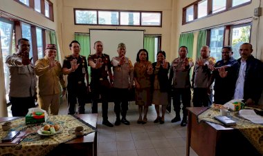 Waka-Polres-Manggarai-selaku-Ketua-Pelaksana-Pimpin-Rapat-Koordinasi-Satgas-SABER-PUNGLI-Kabupaten-Manggarai