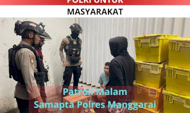 Samapta-Polres-Manggarai-Gelar-Patroli-Perintis-Presisi-untuk-Jaga-Kamtibmas-Malam-Hari
