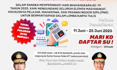 Sambut-Hari-Bhayangkara-ke-79,-Polda-NTT-Gelar-Lomba-Konten-Kreatif-dan-Karya-Tulis-Berhadiah-Puluhan-Juta-Rupiah