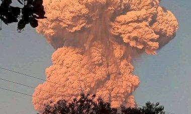 Gunung-Lewotobi-Laki-laki-Erupsi,-Polda-NTT-Imbau-Masyarakat-Tingkatkan-Kewaspadaan