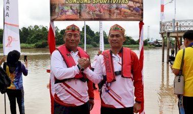 Lomba-Besei-Kambe-di-Polda-Kalteng,-Sarana-Lestarikan-Budaya-Lokal-Dimomentum-Hari-Bhayangkara-ke-79