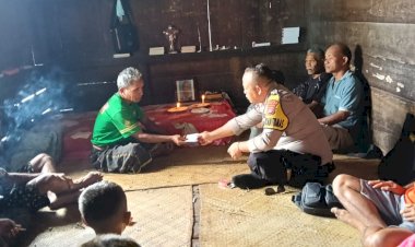 Bhabinkamtibmas-Cibal-Turut-Berdukacita,-Melayat-Tokoh-Masyarakat-yang-Berdedikasi