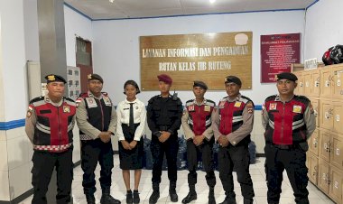 Patroli-Sambang-Satuan-Samapta-Polres-Manggarai-di-Rutan-Kelas-IIB-Ruteng,-Wujud-Sinergi-Jaga-Kamtibmas-Kondusif