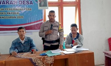 Perkuat-Perencanaan-Desa,-Bhabinkamtibmas-Hadiri-Musrenbangdes-Umung