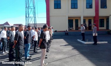 Apel-Konsolidasi-Calon-Peserta-Satpam-Gada-Pratama-Gelombang-XII-Tahun-2025-di-Mapolres-Manggarai