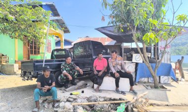 Satpolairud-Polres-Manggarai-Gelar-Patroli-dan-Sambang-di-Pesisir-Sungai-Wae-Pesi-Reok