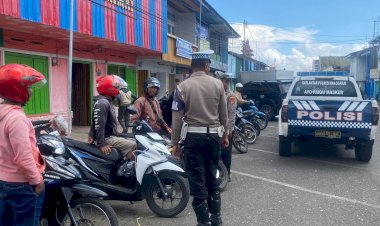 SATLANTAS-POLRES-MANGGARAI-GELAR-PATROLI-KRYD-DAN-HIMBAUAN-KAMSELTIBCAR-LANTAS-DI-KOTA-RUTENG