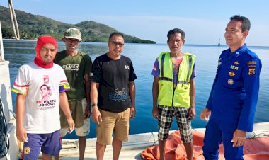 Satpolairud-Polres-Manggarai-Gelar-Patroli-dan-Pengamanan-di-Pelabuhan-Reo,-Sampaikan-Himbauan-Kamtibmas-dan-Keselamatan-saat-Melaut.