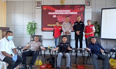 POLRES-MANGGARAI-GELAR-DONOR-DARAH-DALAM-RANGKA-HUT-HUMAS-POLRI-KE-74--“Polisi-Humanis,-Harapan-Masyarakat”