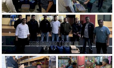 POLRES-MANGGARAI-GELAR-OPERASI-PENERTIBAN-PEREDARAN-MIRAS,-AMANKAN-199-LITER-SOPI-DARI-TIGA-LOKASI-BERBEDA