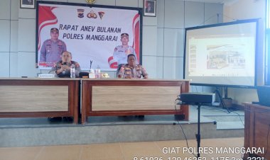 KAPOLRES-MANGGARAI-PIMPIN-RAPAT-ANALISA-DAN-EVALUASI-(ANEV)-BULANAN-POLRES-MANGGARAI.