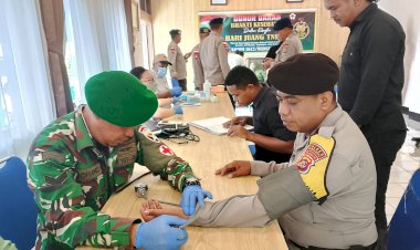 Polres-Manggarai-Ikut-Sukseskan-Bakti-Kesehatan-Donor-Darah-Peringati-Hari-Juang-TNI-AD-ke-80