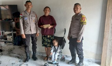 PEDULI-KASIH--POLRES-MANGGARAI-SALURKAN-BANTUAN-DANA-PENGOBATAN-KEPADA-ANAK-PENDERITA-HIDROSEFALUS