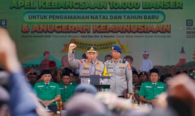 Kapolri-Pimpin-Apel-Kebangsaan-Banser,-Perkuat-Sinergi-Pengamanan-Natal-2025-dan-Tahun-Baru-2026