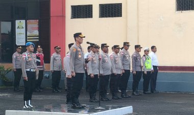 Kapolres-Manggarai-Pimpin-Apel-Jam-Pimpinan,-Tekankan-Disiplin-dan-Larangan-Konsumsi-Miras