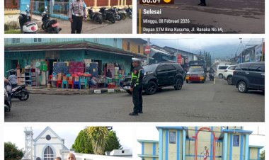 Ciptakan-Rasa-Aman,-Polres-Manggarai--,Polda-NTT-,-Gelar-Pengamanan-Intensif-Ibadah-Minggu-di-Seluruh-Wilayah-Hukum-Manggarai.