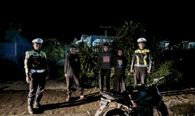 Patroli-Malam-Antisipasi-Balap-Liar-dan-Laka-Lantas-di-Wilkum-Polres-Manggarai